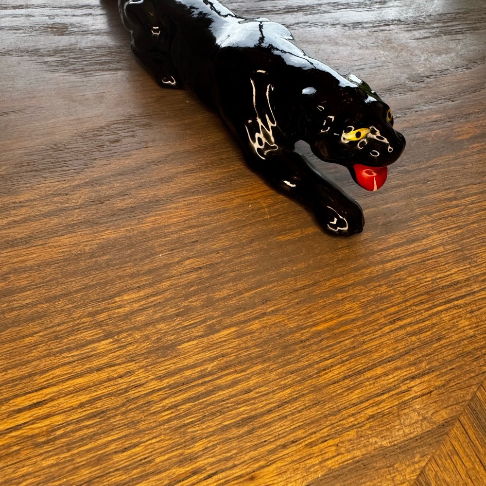 Black Panther Figurines with Red Accents - Picture 4 of 11